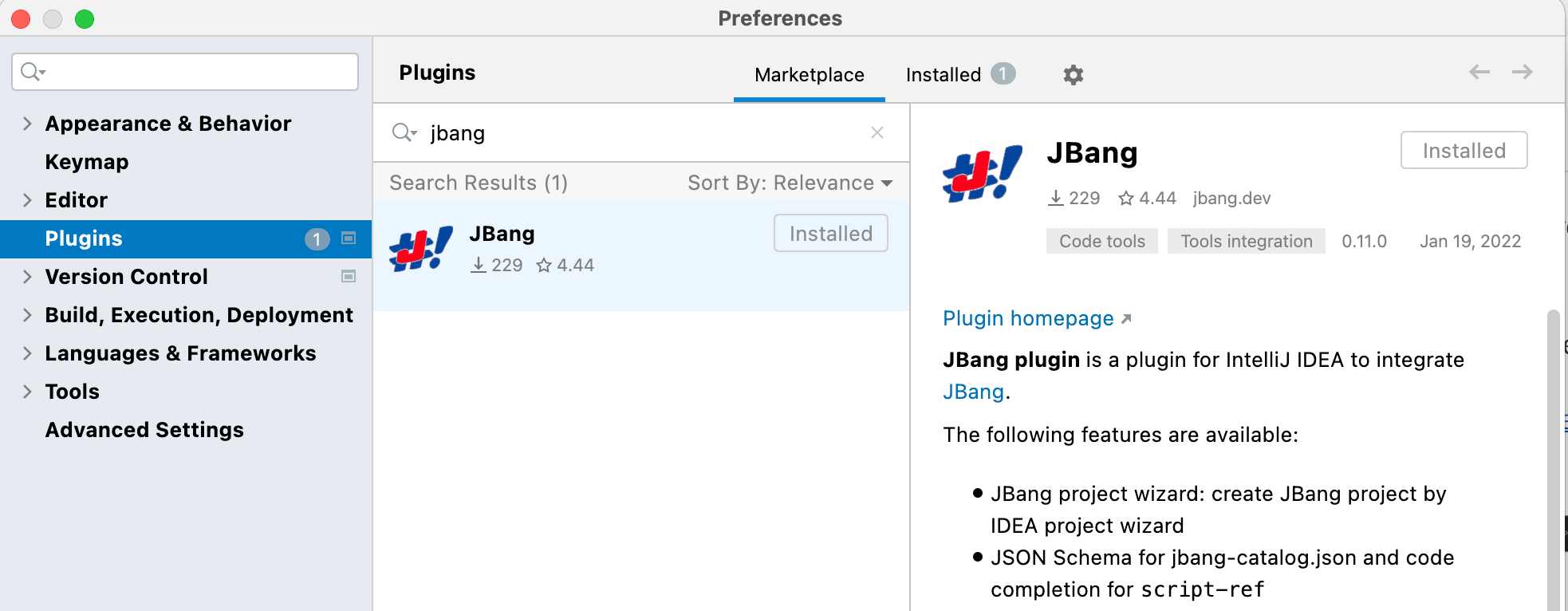 jbang idea preferences